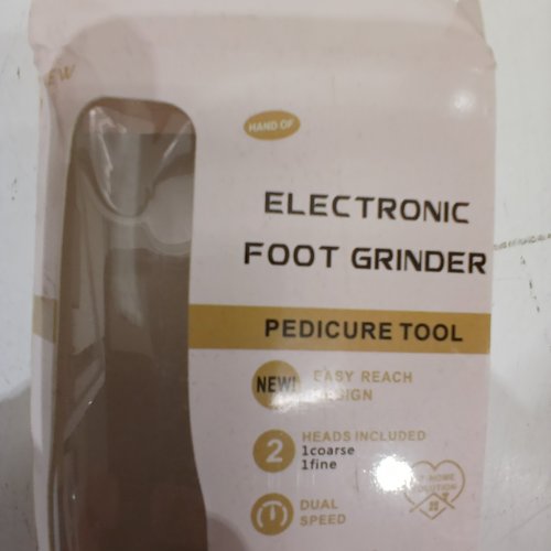 ELECTRIC FOOT FILE RECHARGEABLE CALLUS REMOVER WITH 2 HEADS - PINK image 3