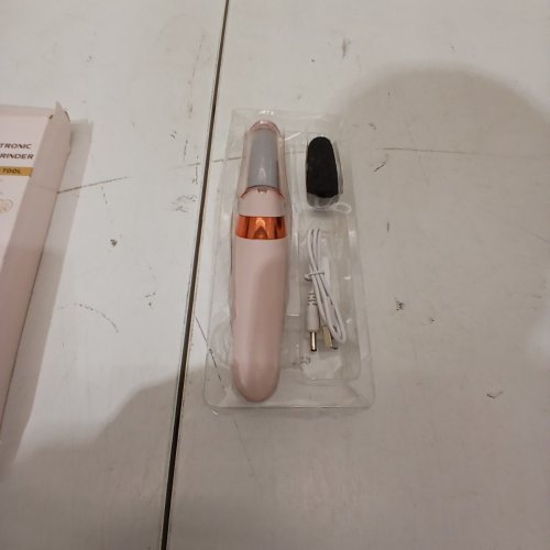 ELECTRIC FOOT FILE RECHARGEABLE CALLUS REMOVER WITH 2 HEADS - PINK image 4