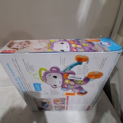 FISHER-PRICE LEARN WITH ME PURPLE MONKEY WALKER INTERACTIVE TOY (MODEL: JFD92) image 3