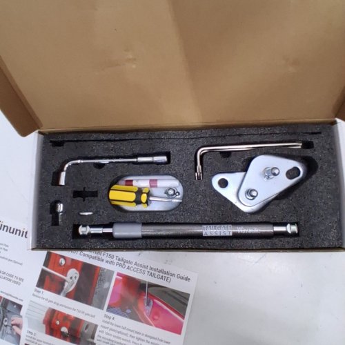 WINUNITE TAILGATE ASSIST SHOCK TRUCK LIFT ASSIST - COMPATIBLE WITH 2015 FORD F150 - SILVER image 3