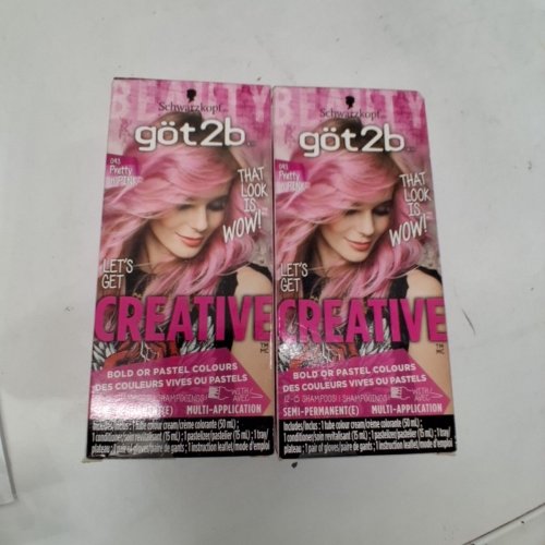 2 GOT2B CREATIVE SEMI-PERMANENT HAIR COLOR - 50 ML - PINK (STYLE: 043 PRETTY IN PINK) image 4