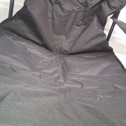 AMAZON BASICS PADDED PORTABLE CAMPING CHAIR WITH COOLER CUPHOLDER - BLACK image 4