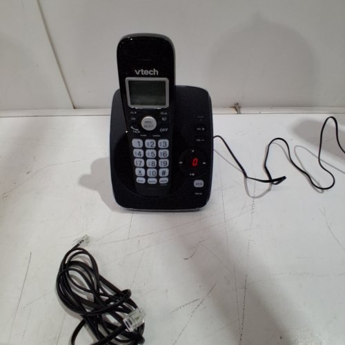 VTECH DECT 6.0 CORDLESS PHONE CALL ANSWERING SYSTEM WITH CALLER ID/CALL WAITING - BLACK (MODEL: CS6224-11) image 2