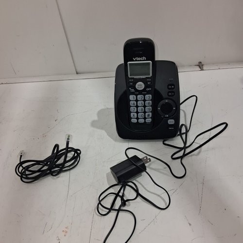 VTECH DECT 6.0 CORDLESS PHONE CALL ANSWERING SYSTEM WITH CALLER ID/CALL WAITING - BLACK (MODEL: CS6224-11) image 3