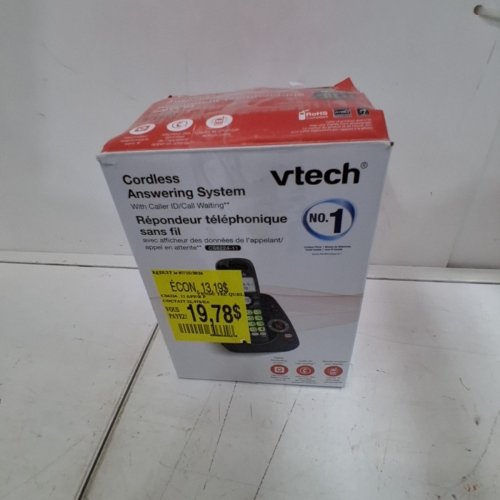 VTECH DECT 6.0 CORDLESS PHONE CALL ANSWERING SYSTEM WITH CALLER ID/CALL WAITING - BLACK (MODEL: CS6224-11) image 5