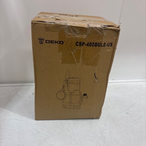DEKOPRO SUMP PUMP 400W 1/2HP 1981GPH SUBMERSIBLE PUMP CLEAN/DIRTY WATER- 16FT CABLE - BLACK/BLUE - (MODEL:CSP-400BULES-US) image 4