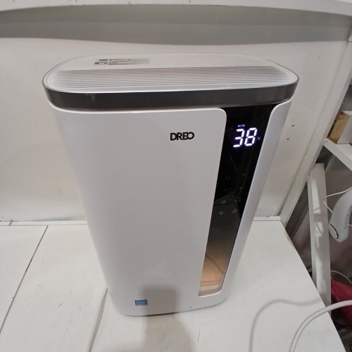 DREO SMART AUTO HUMIDITY CONTROL DEHUMIDIFIERS UP TO 2000 SQ FT WITH 3 FAN SPEEDS - 73 PINT - WHITE (MODEL: DR-HDH003S) image 4