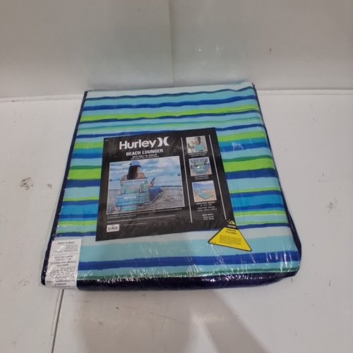 HURLEY BEACH GROUND MAT LOUNGER WITH BACKREST AND COOLER POCKET - BLUE\GREEN (MODEL: 169502F) image 2