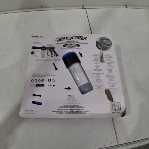 BON-AIRE SOAP-N-SUDS FOAMING WASH GUN - BLACK/BLUE (MODEL: 1509998) image 3