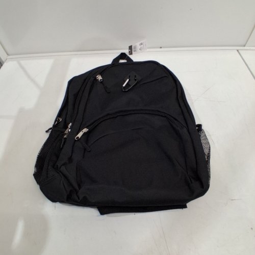 JETSTREAM SCHOOL BACKPACK WITH PADDED STRAPS AND MULTIPLE POCKETS AND CARABINER - BLACK (MODEL: 67914551318) image 3