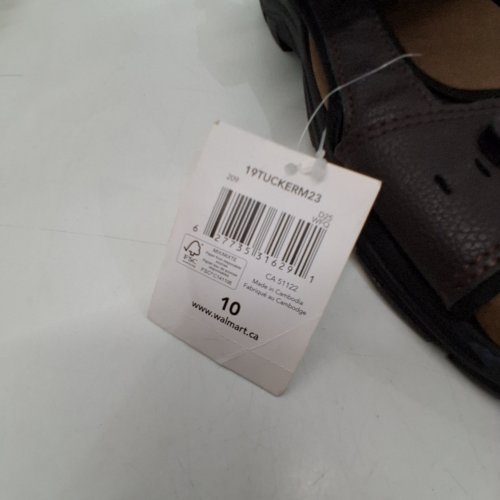 MEN'S GEORGE TUCKER SANDALS - SIZE 10 - BROWN image 2