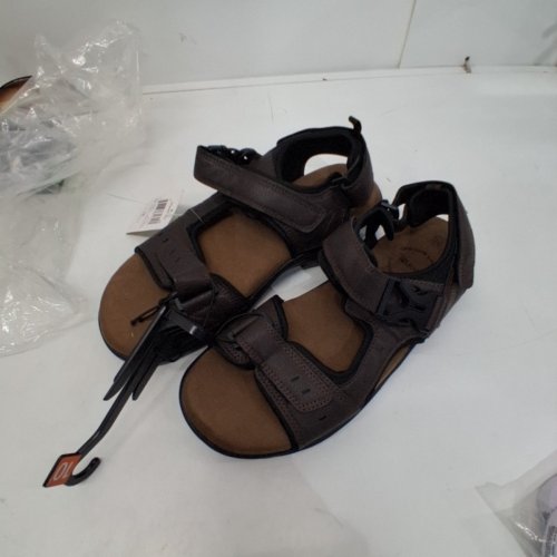MEN'S GEORGE TUCKER SANDALS - SIZE 10 - BROWN image 3