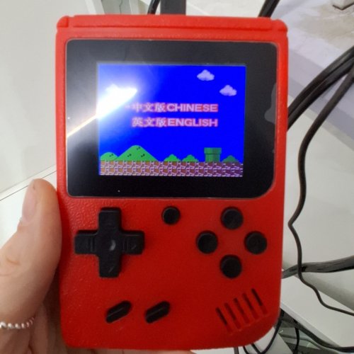 400 IN 1 PORTABLE RETRO GAME CONSOLE HANDHELD - RED image 2
