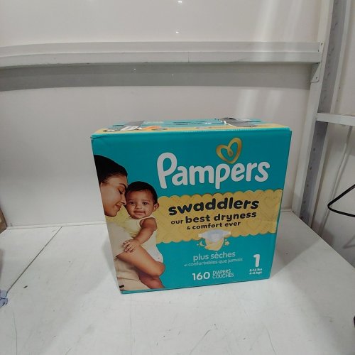 160PK PAMPERS SWADDLERS DIAPERS - SIZE 1 - 8-14LB image 2