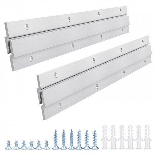 60PK METAL FRENCH CLEAT MOULDING - 1" X 48" - SILVER image 2