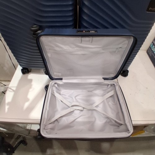 3PC COOLIFE HARDSIDE DURABLE PC LIGHTWEIGHT TRAVEL SUITCASE -20", 24", 28" - BLUE (MODEL: CLCA01001) image 4