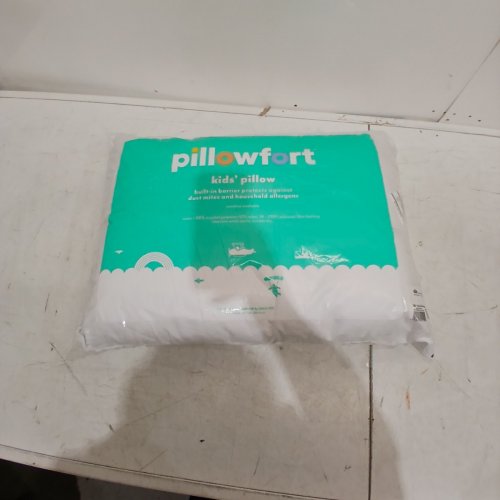 PILLOWFORT KIDS' HYPOALLERGENIC MACHINE WASHABLE BED PILLOW - 24" X 18" X 5" - WHITE image 2
