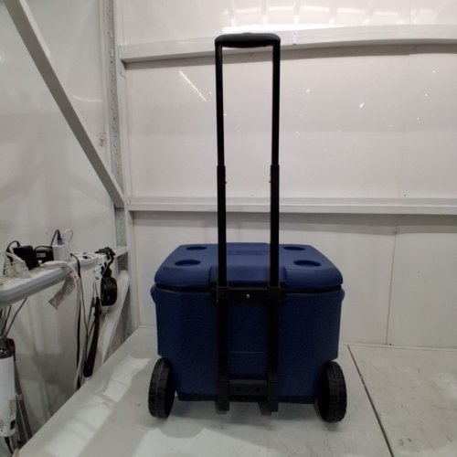 COLEMAN CHILLER COOLER WITH WHEELS - 60QT/57L - DARK BLUE/BLACK (MODEL: 2231508) image 7
