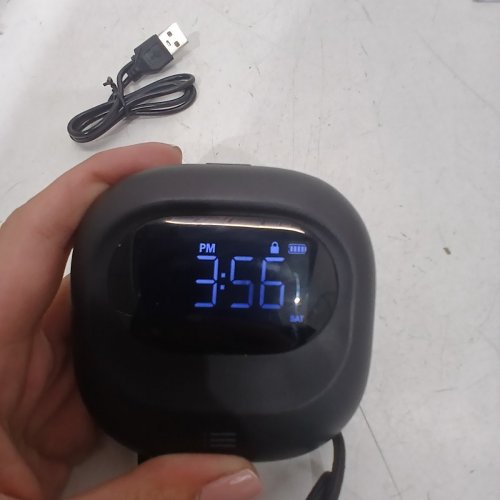 PORTABLE VIBRATING ALARM CLOCK - BLACK image 3