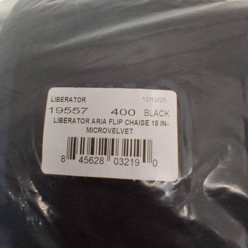 LIBERATOR ARIA FLIP CHAISE CONVERTIBLE SEX CHAIR AND BED BENCH - BENCH: 60" X 18" X 18" / CHAISE: 72" X 18" X 27.5" - LIBERTY BLACK (MODEL: 19557 400) image 2