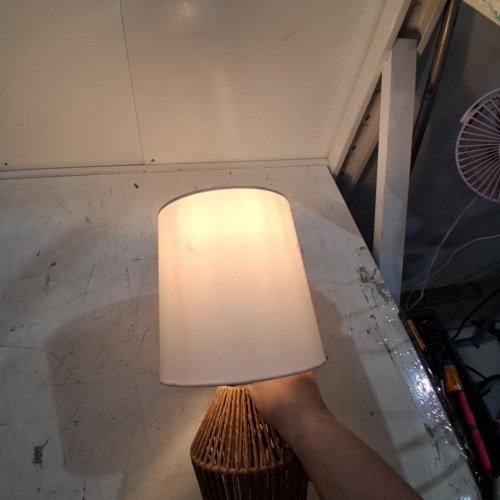 MAINSTAYS ROPE MINI TABLE LAMP - 12.75" TALL - BROWN image 2