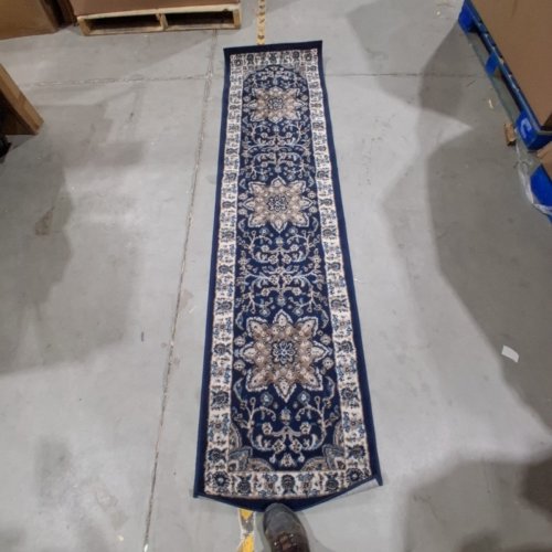 TREMONT AREA RUG CARPET - 2FT X 7FT - BLUE/IVORY (MODEL: TREMONT 4) image 3
