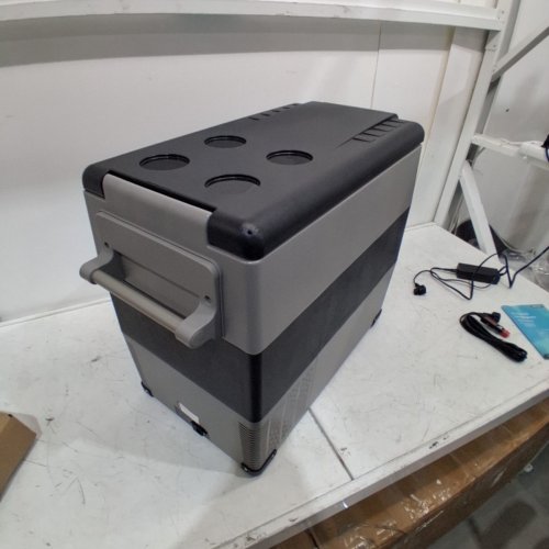 EUHOMY ELECTRIC COOLER REFRIGERATOR FRIDGE/FREEZER WITH APP CONTROL - 55L CAP - 12V - BLACK/GREY (MODEL: CF001-55GR-CAEH) image 6