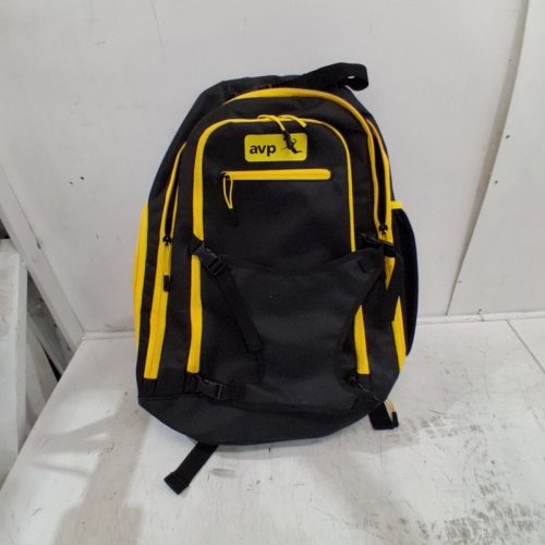 WILSON AVP BEACH VOLLEYBALL BACKPACK - BLACK/YELLOW image 2