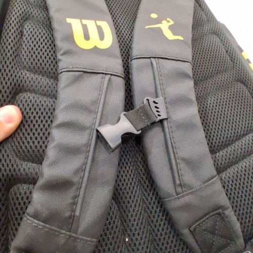 WILSON AVP BEACH VOLLEYBALL BACKPACK - BLACK/YELLOW image 6