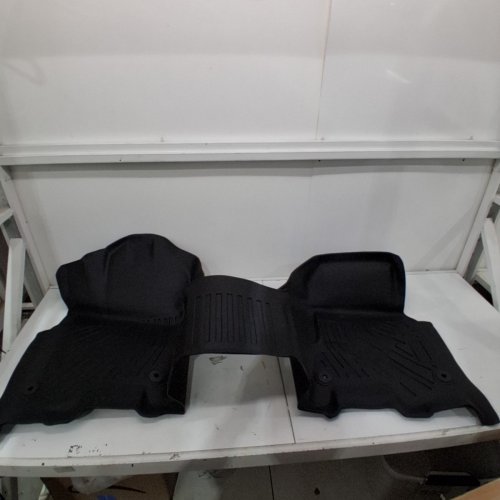 2PC TRIM-TO-FIT ALL-WEATHER VAN/TRUCK VEHICLE FLOOR MATS - BLACK image 2