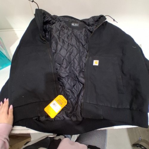 MEN'S CARHARTT ACTIVE WORK UTILITY OUTERWEAR JACKET - 4XL - BLACK (STYLE:104050-BLK) image 2