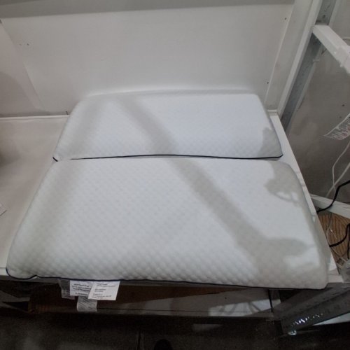 2PK WEEKENDER GEL MEMORY FOAM BED PILLOW - KING 35" X 16" - WHITE image 3