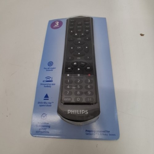 PHILIPS 3 DEVICE UNIVERSAL TV REMOTE - BLACK (MODEL: SRP4322B/27) image 3