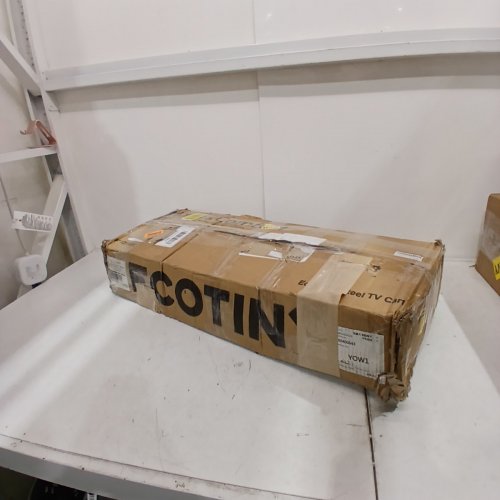 ECOTINY ROLLING TV STAND - FOR 32"-85" TVS - 187LBS CAP (MODEL: HW 1285BK) image 4