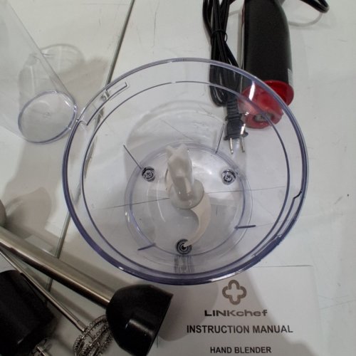 LINKCHEF 5-IN-1 IMMERSION BLENDER SET - 1000W, 120 V 60HZ - BLACK / RED (MODEL: HB-1580T) image 4