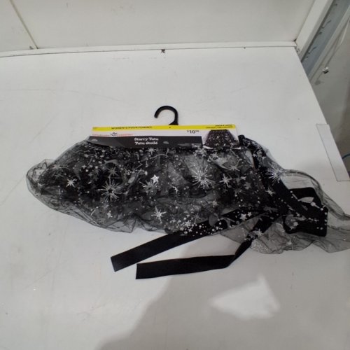 WOMEN'S WAY TO CELEBRATE STARRY TUTU - LARGE/EXTRA-LARGE - BLACK / SILVER image 2