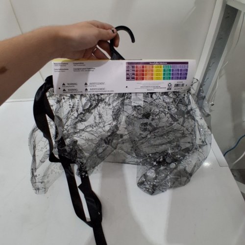 WOMEN'S WAY TO CELEBRATE STARRY TUTU - LARGE/EXTRA-LARGE - BLACK / SILVER image 3
