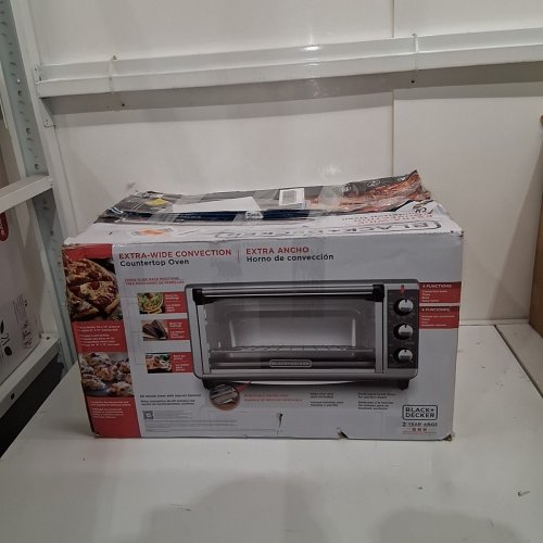 BLACK+DECKER CONVECTION TOASTER OVEN - 1500W 120 V - STAINLESS STEEL AND BLACK (MODEL: TO3250XSB) image 6