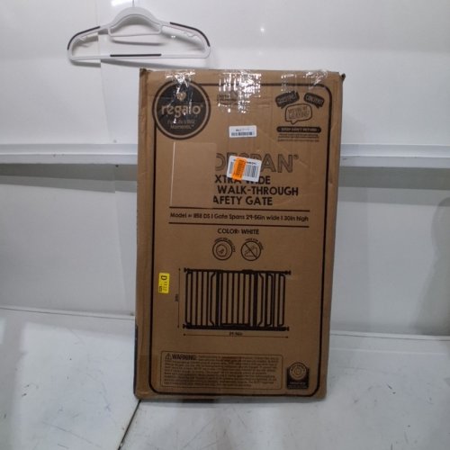 REGALO EASY-OPEN METAL SAFETY GATE - 30 X 29-56" - WHITE (MODEL: 1158 DS) image 4