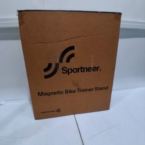 SPORTNEER MAGNETIC BIKE TRAINER WITH NOISE REDUCTION WHEEL - FIT 26" TO 28" TIRE - BLACK image 4