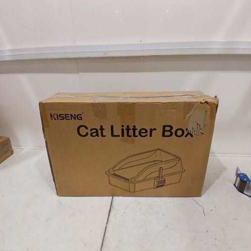 2PK KISENG STAINLESS STEEL CAT LITTER BOXES - EXTRA LARGE (14.9"X22.8"X10.2") - GREY image 4