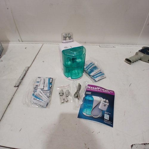 NASALFRESH MD PREMIUM BUNDLE–DUAL POWERED NASAL IRRIGATION SYSTEM WITH 60 SALINE PACKETS - WHITE image 3