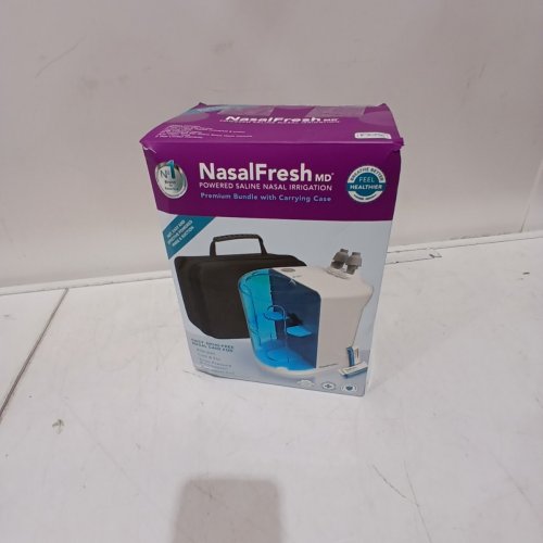 NASALFRESH MD PREMIUM BUNDLE–DUAL POWERED NASAL IRRIGATION SYSTEM WITH 60 SALINE PACKETS - WHITE image 6