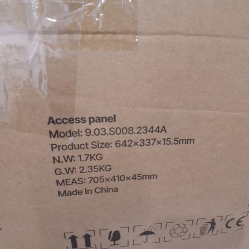 ACCESS PANEL - 25.3" X 13.4" X 0.6" - WHIE (MODEL: 9.03.S008.2344A) image 2