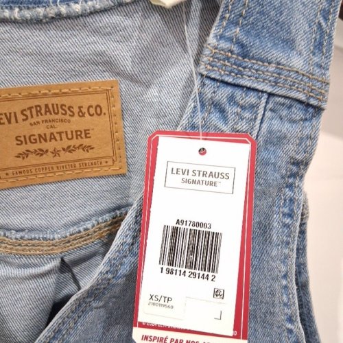 WOMEN'S LEVI STRAUSS SIGNATURE DENIM VEST - EXTRA SMALL - LIGHT BLUE image 3