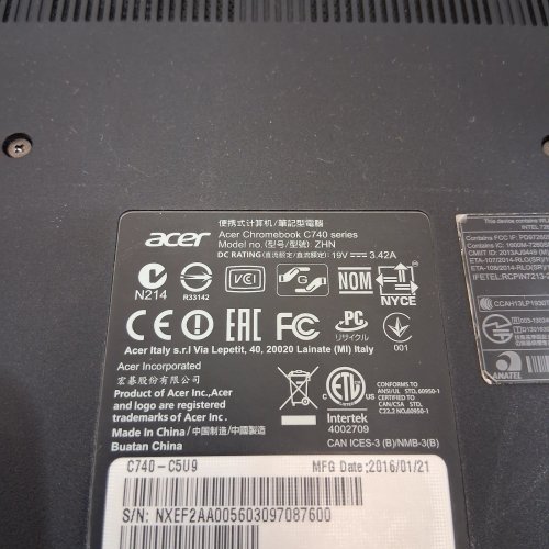 ACER CHROMEBOOK OS - 11.6" SCREEN - 4G RAM / 16G SSD - BLACK - (MODEL: C740-C5U9) image 7