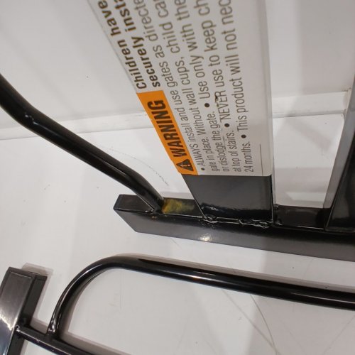 REGALO EASY STEP EXTRA WIDE METAL SAFETY GATE - 30" X 29" - 49" - BLACK (MODEL: 1164EB) image 2