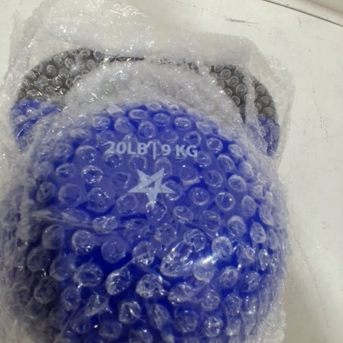 YES4ALL PVC KETTLE BELL WITH RUBBER BOTTOM - 20 LBS - BLUE image 2