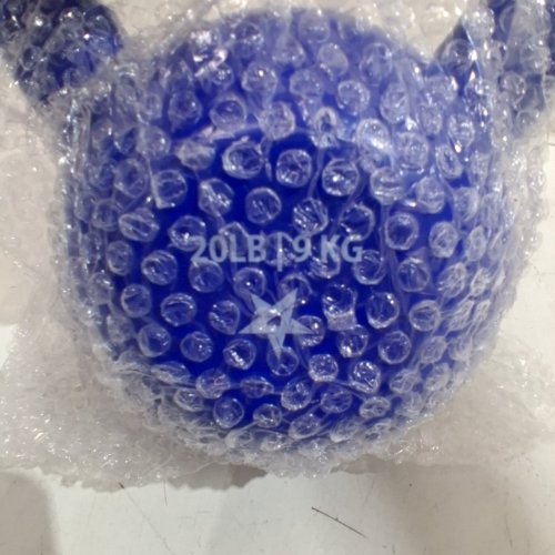 YES4ALL PVC KETTLE BELL WITH RUBBER BOTTOM - 20 LBS - BLUE image 4