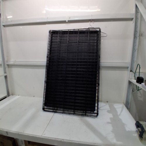 BESTPET DOUBLE-DOOR METAL DOG CRATE WITH DIVIDER - EXTRA LARGE/ 42" - BLACK (MODEL: TY-PC600-BLACK) image 2